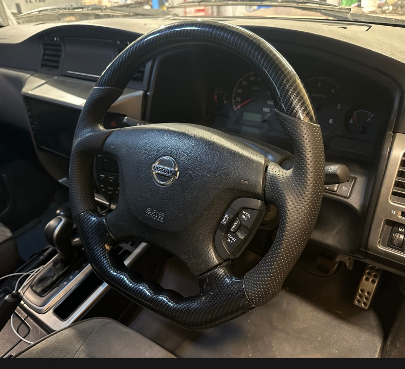 Patrol Leather Chunky style Steering Wheel